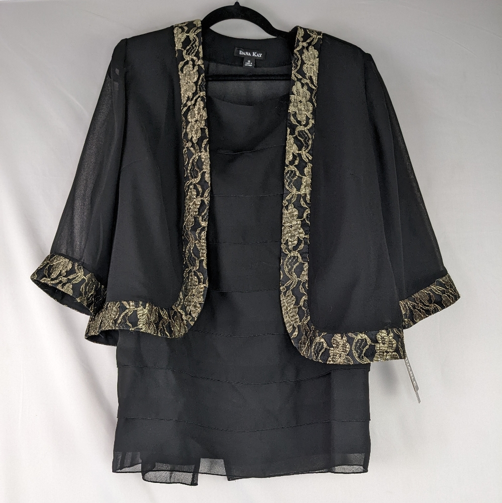 NWT, DANA KAY WOMEN'S 3PC SKIRT SUIT SET SIZE 16.
